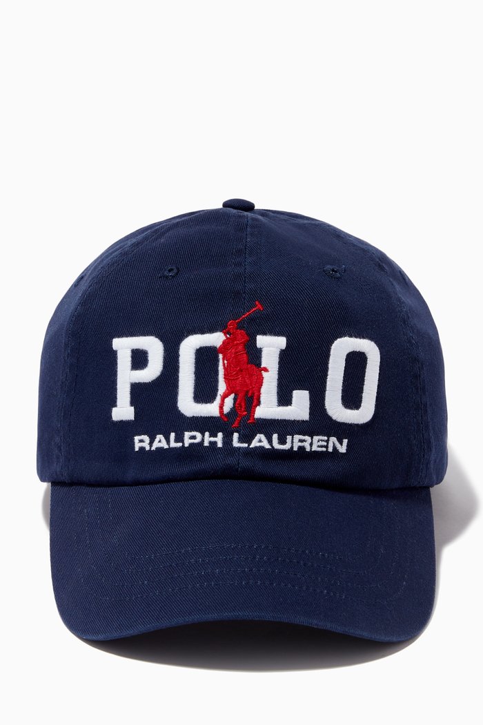 

Baseball Cap in Cotton Chino, Blue