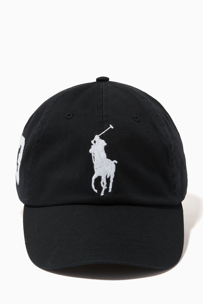 

Big Pony Cap in Cotton Chino, Black