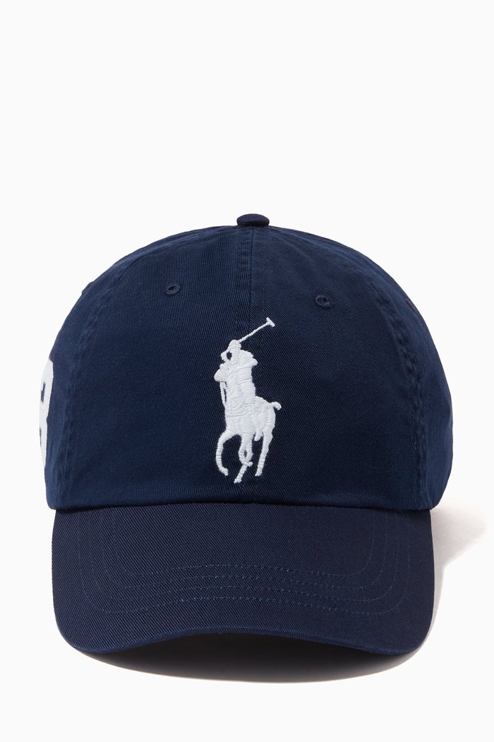 

Big Pony Cap in Cotton Chino, Blue