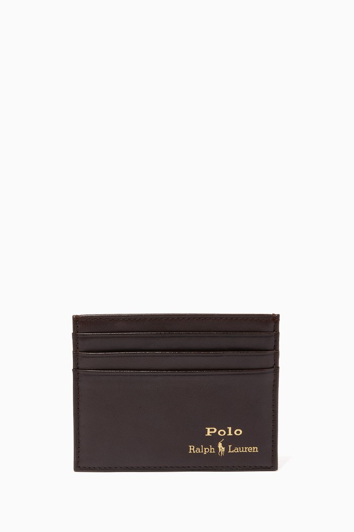 

Suffolk Slim Cardholder in Leather, Brown