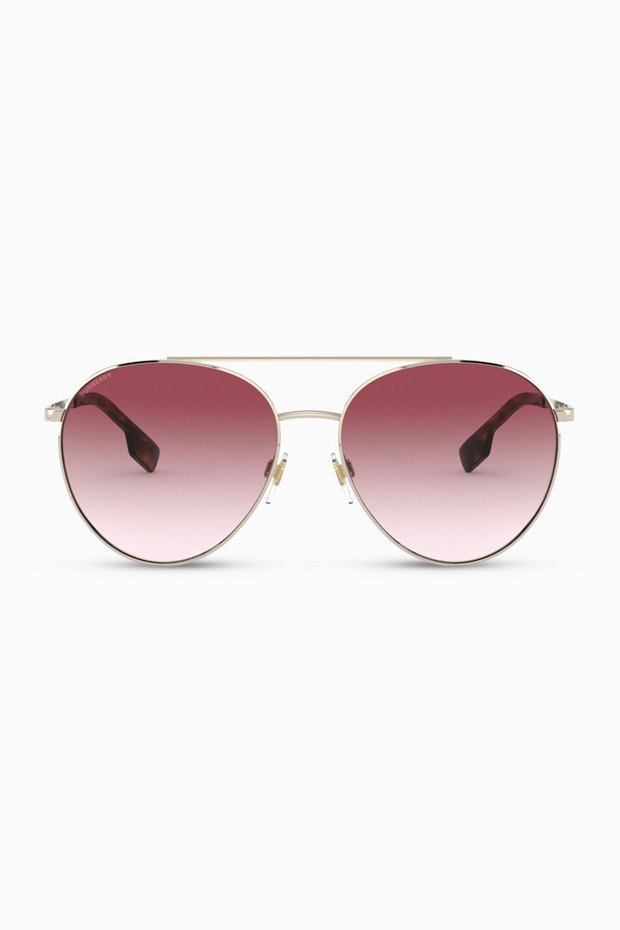 Pilot Sunglasses, Gold
