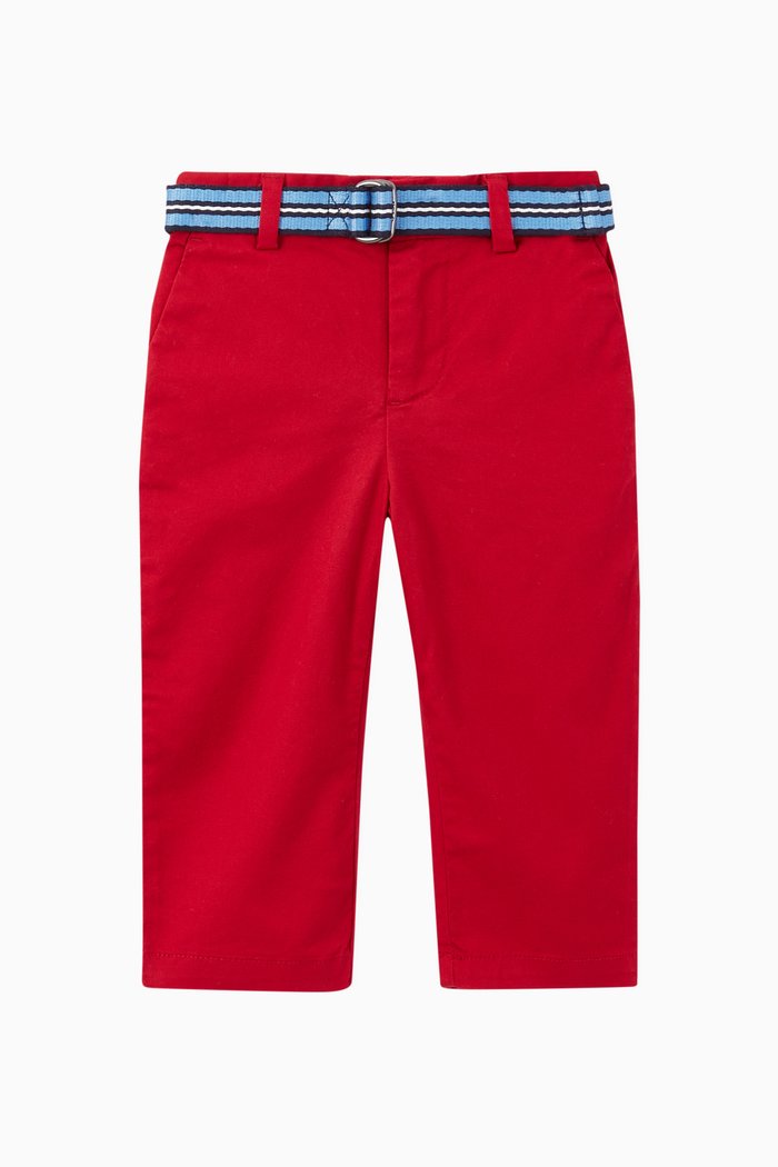 

Stretch Cotton Chinos, Red