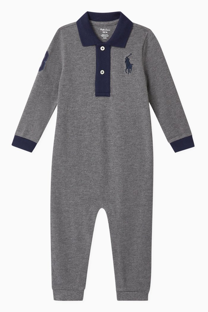 

Cotton Rugby Coverall, Grey