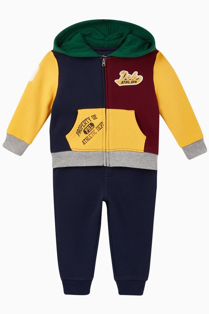 

Fleece Hoodie & Jogger Set, Multicolour