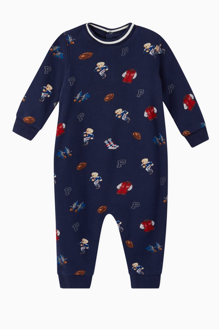 

Polo Bear Terry Coverall, Blue