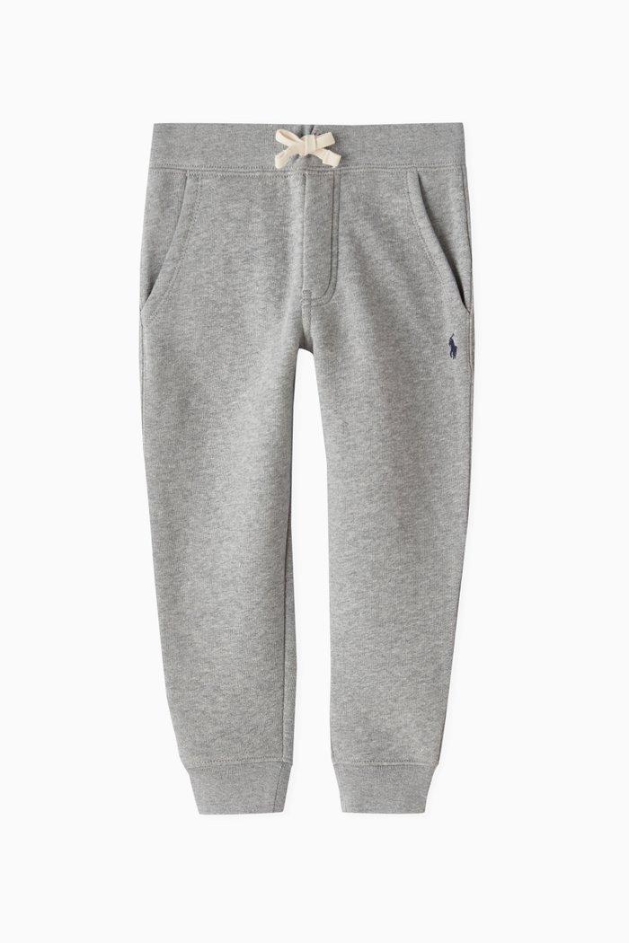 

Logo-embroidered Joggers in Cotton-jersey, Grey