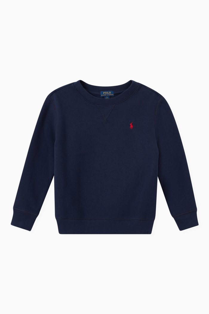 

Embroidered Logo Sweatshirt, Blue