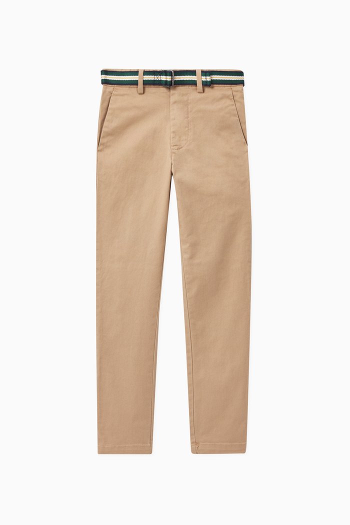 

Belted Super Skinny Chinos, Neutral