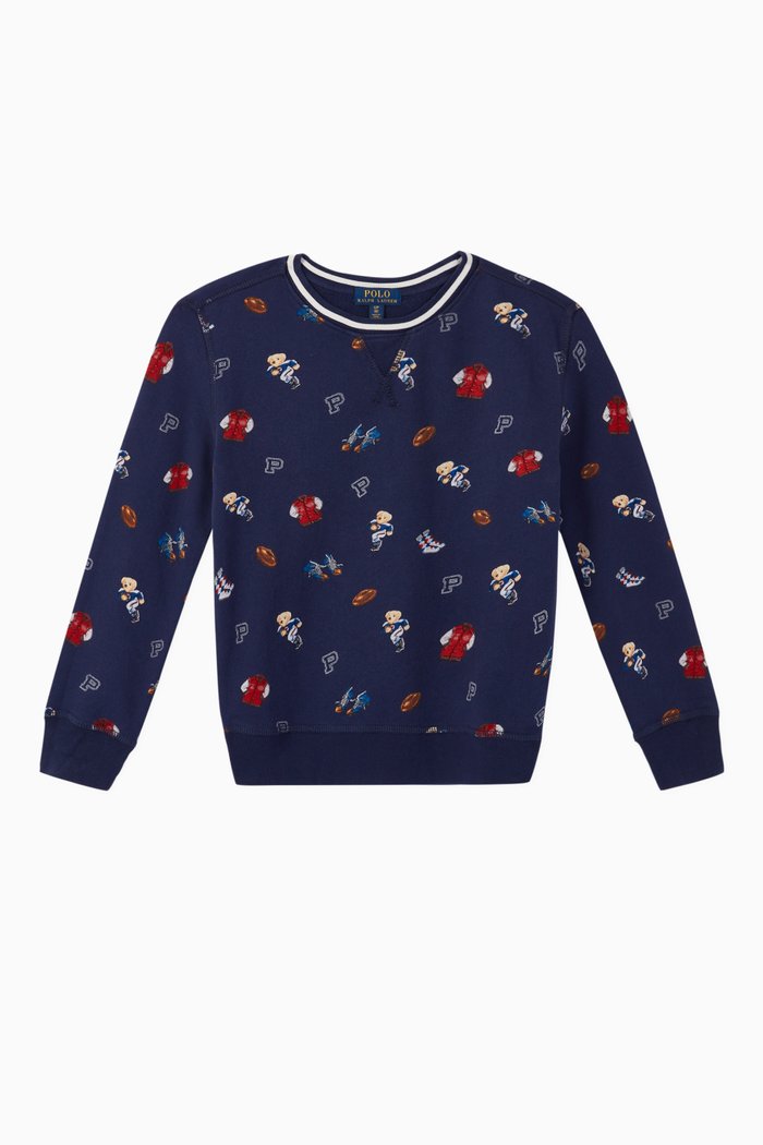 

Polo Bear Terry Sweatshirt, Blue