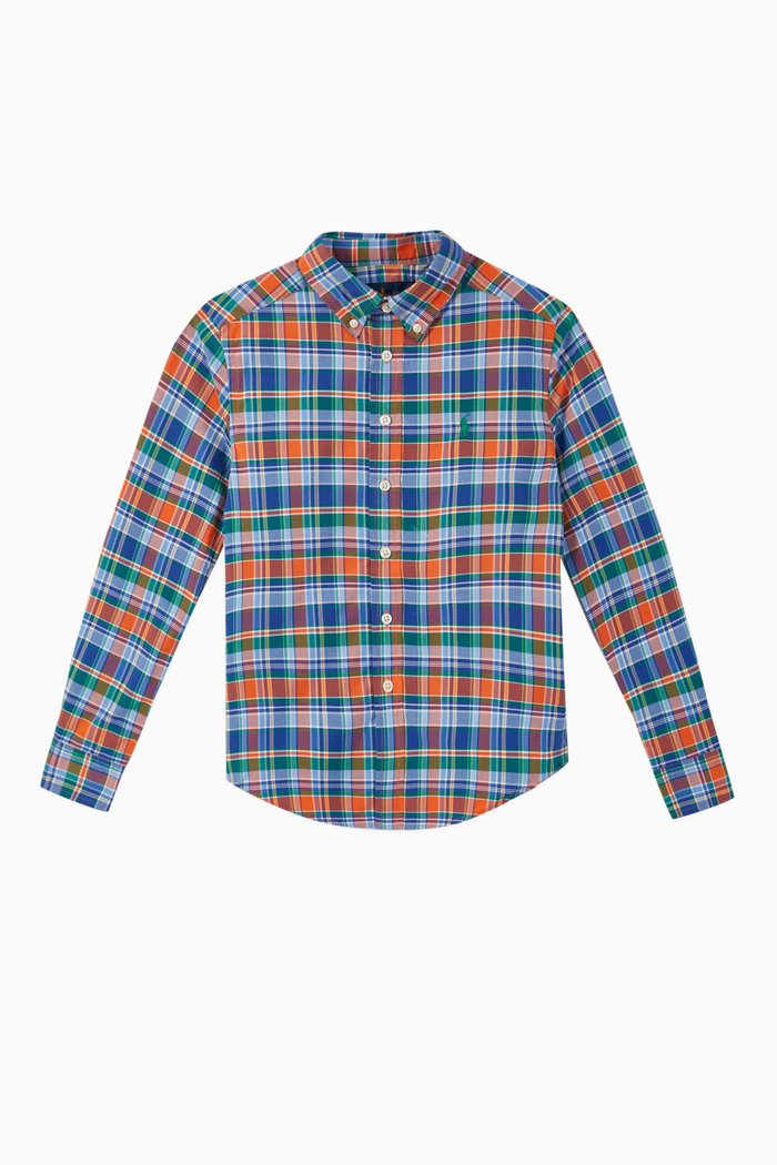Plaid Performance Poplin Shirt, Multicolour