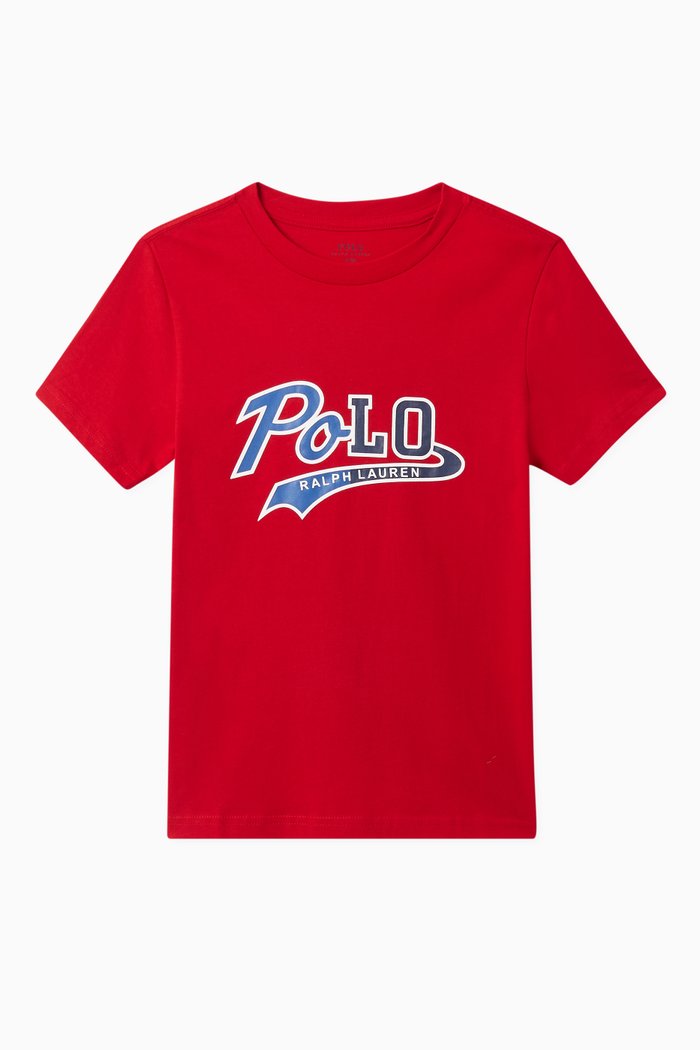 

Logo Cotton Jersey Tee, Red