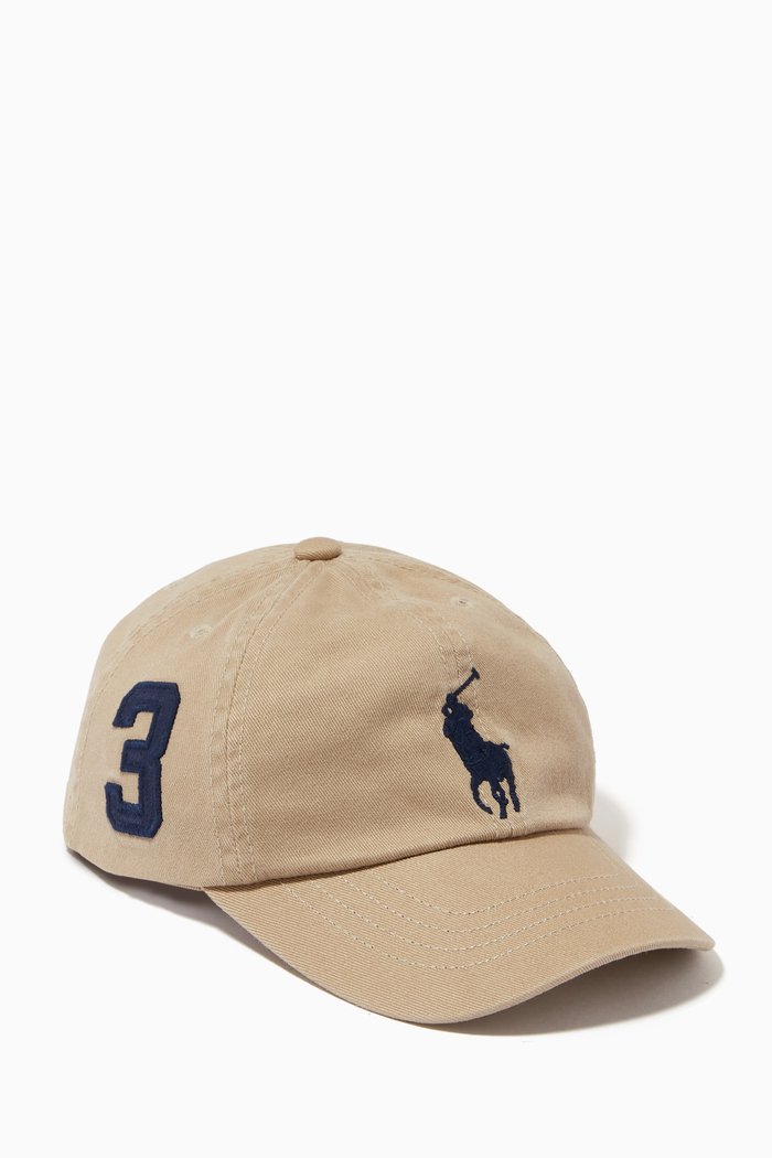 

Big Pony Chino Baseball Cap in Cotton, Neutral