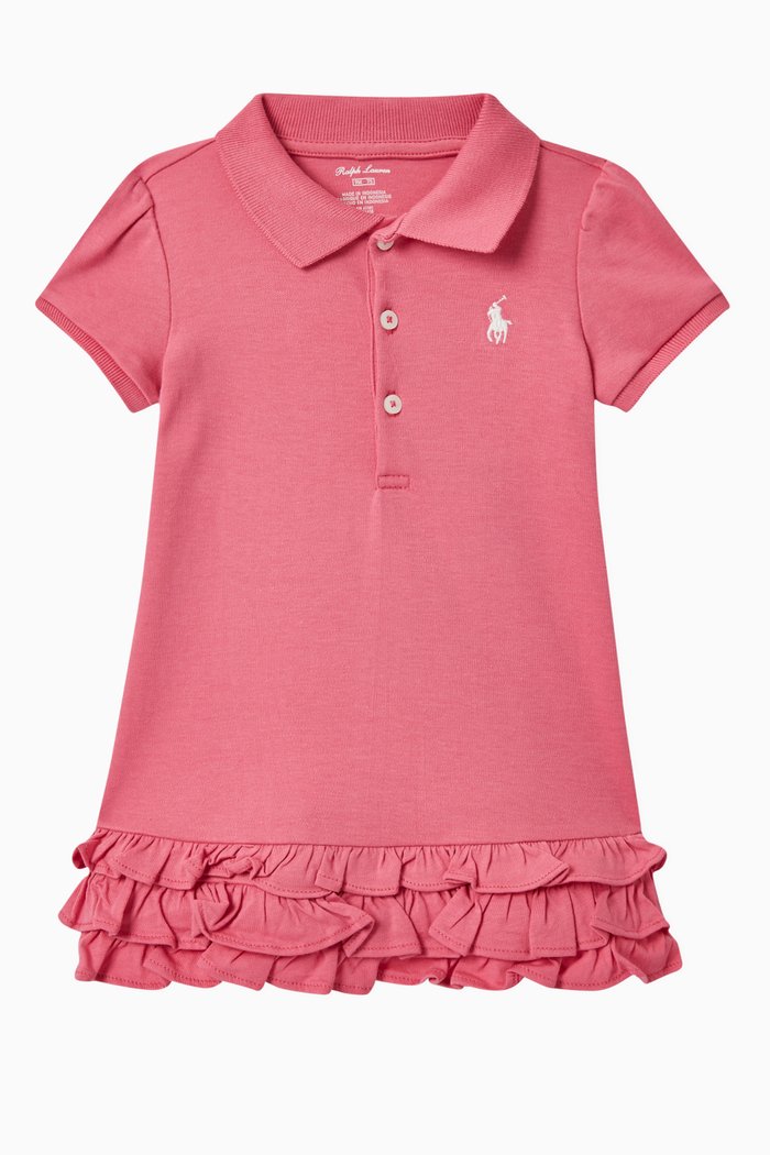 

Ruffled Polo Dress & Bloomers, Pink
