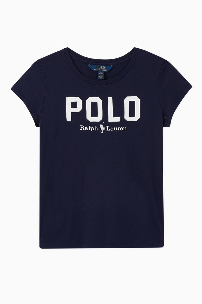 Polo Cotton Jersey T-Shirt, Blue