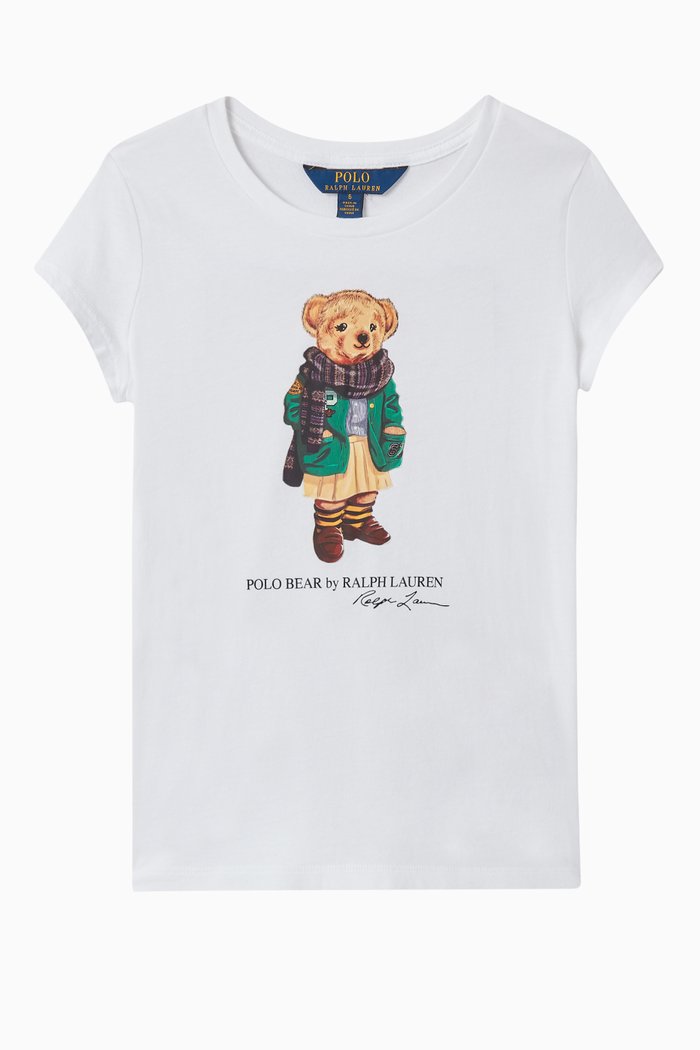 

Cardigan Bear Jersey T-Shirt, White