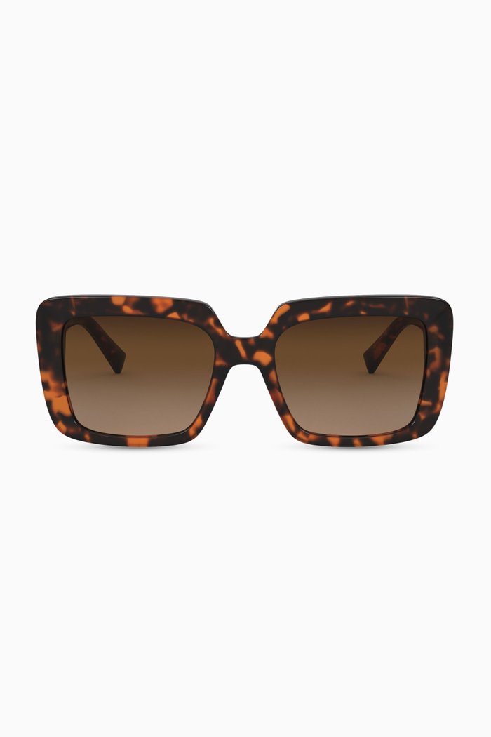 

Medusa Crystal Jewel Sunglasses, Brown