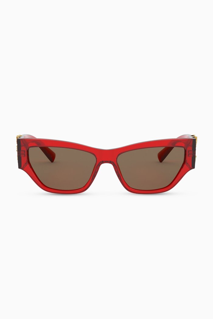 

Versace Virtus Cat-Eye Sunglasses, Red