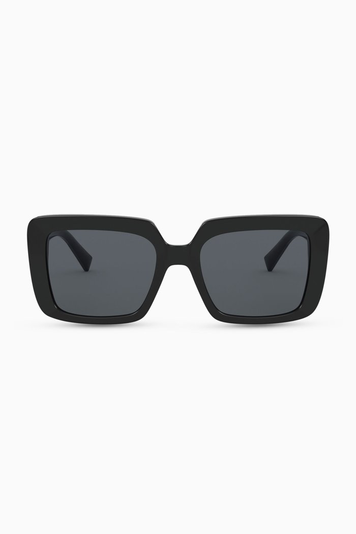 

Medusa Crystal Jewel Sunglasses, Black