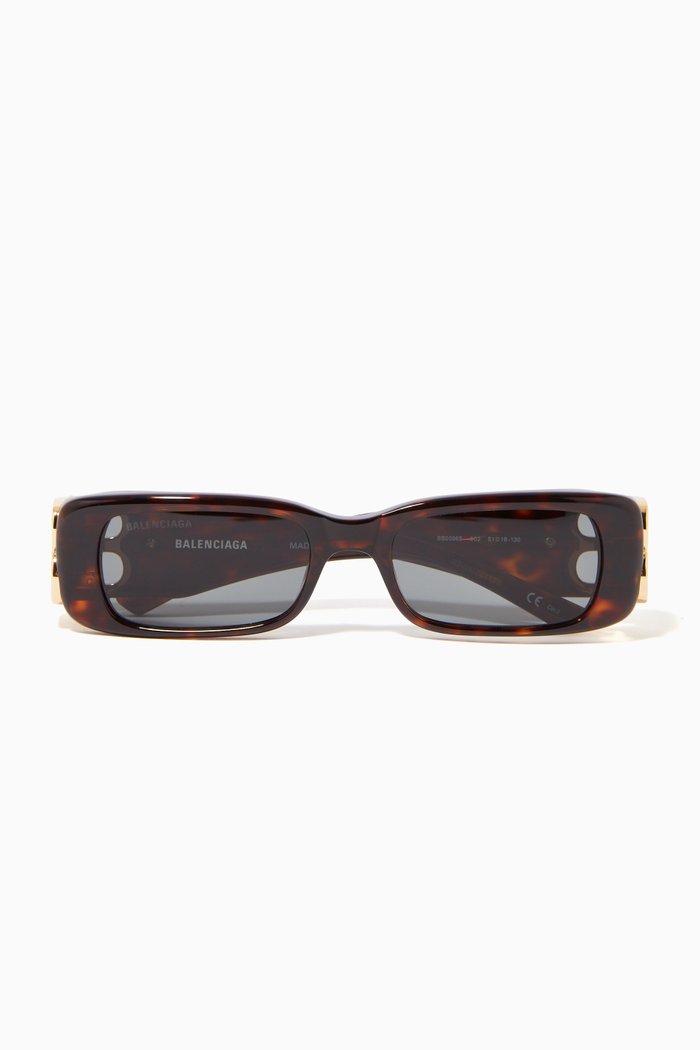 

Rectangle Sunglasses in Acetate, Black