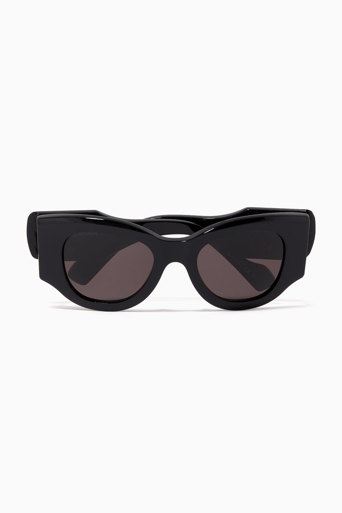 

Flat Cat Sunglasses in Acetate, Black