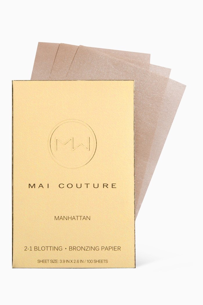 

2-in-1 Blot/ Bronze Manhattan Blotting Sheet, Multicolour