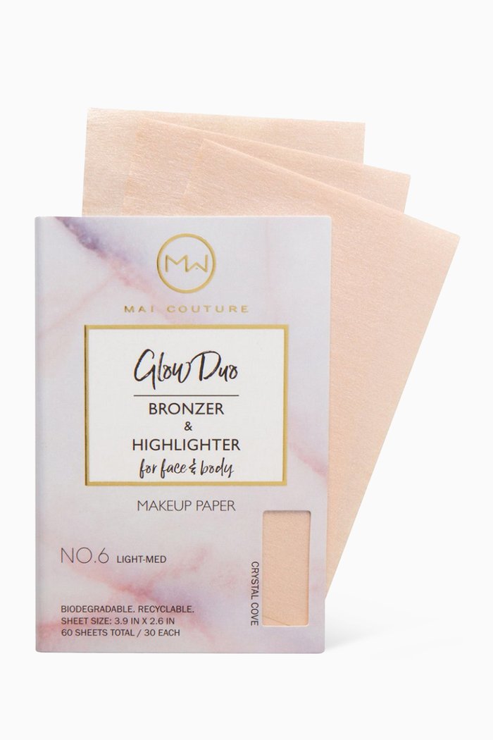 

Glow Duo Bronzer & Highlighter, #6 Light-Med, Multicolour