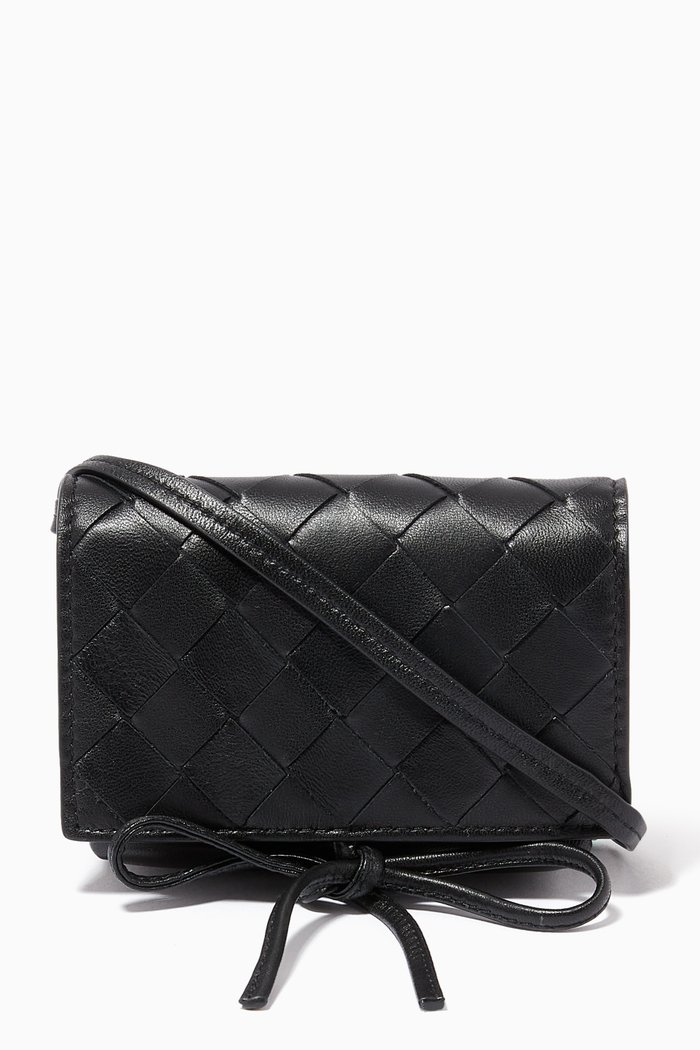 

Card Case in Intrecciato Nappa, Black