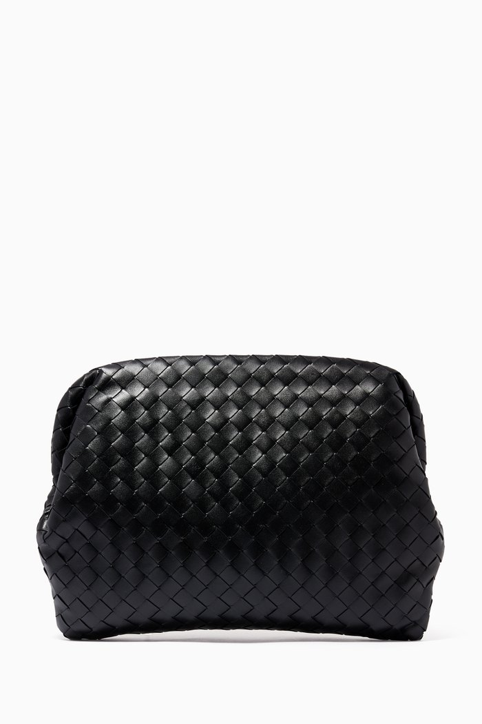 

BV Clasp in Intrecciato Nappa, Black