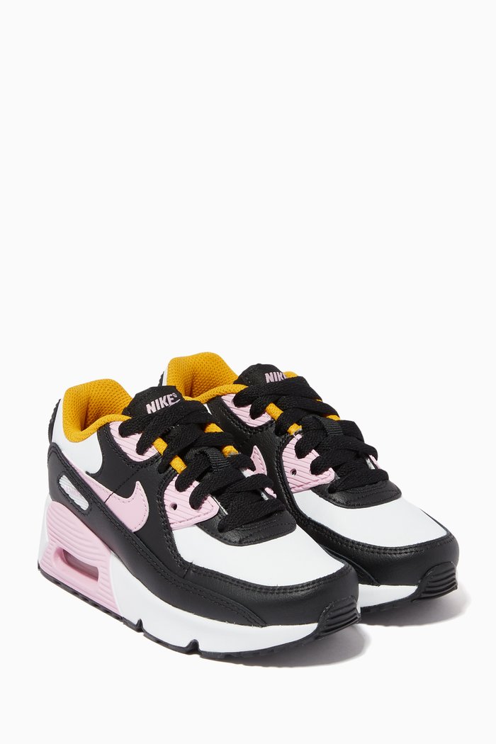 

Air Max 90 Sneakers in Leather, Multicolour