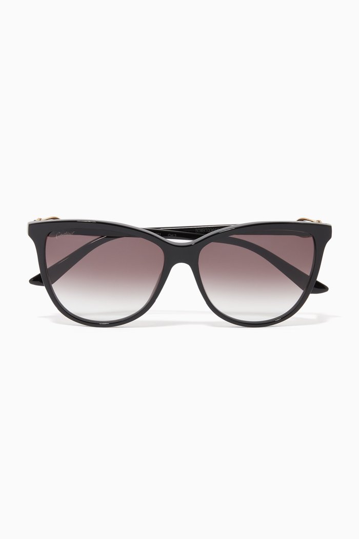 

C de Cartier Sunglasses, Black