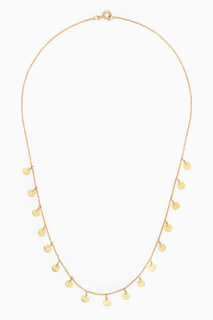 

Classic Dima Mini Coin Necklace in 18kt Gold