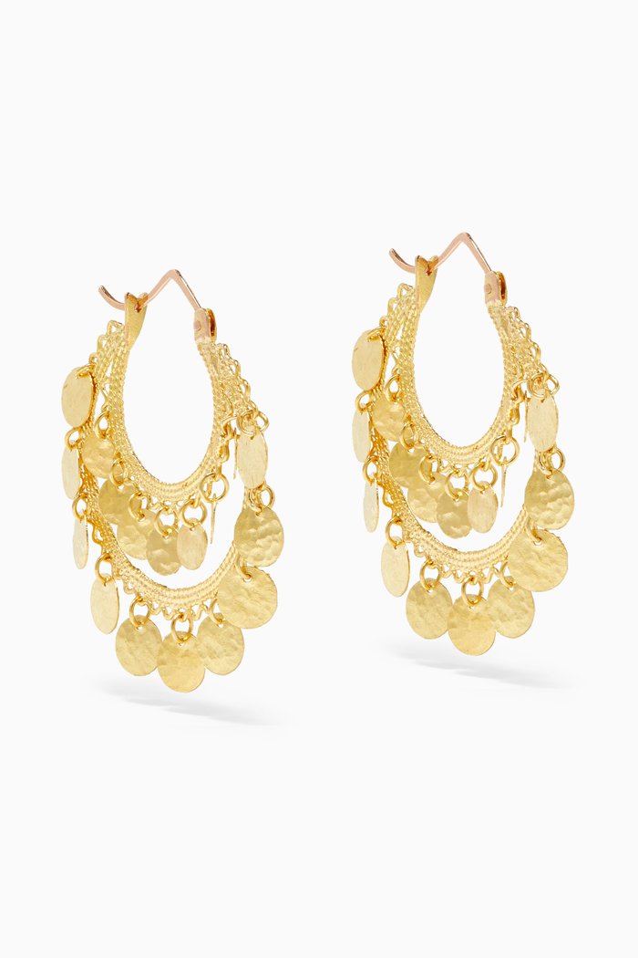 Medium Falah Earrings in 18kt Gold