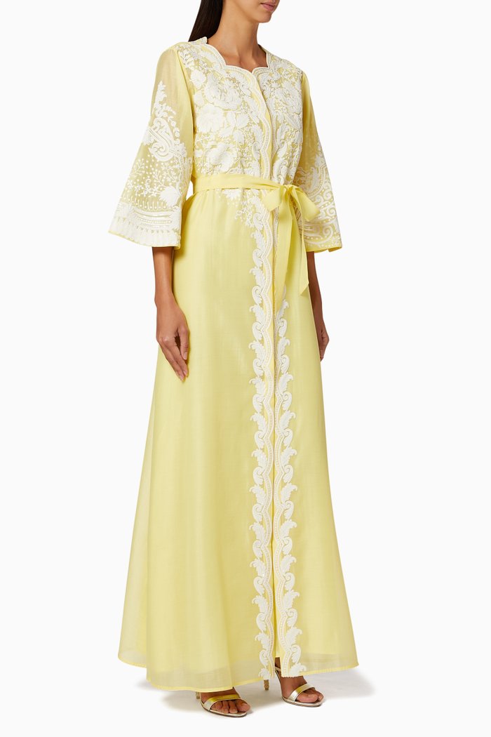 

Venice Ornamental Kaftan, Yellow