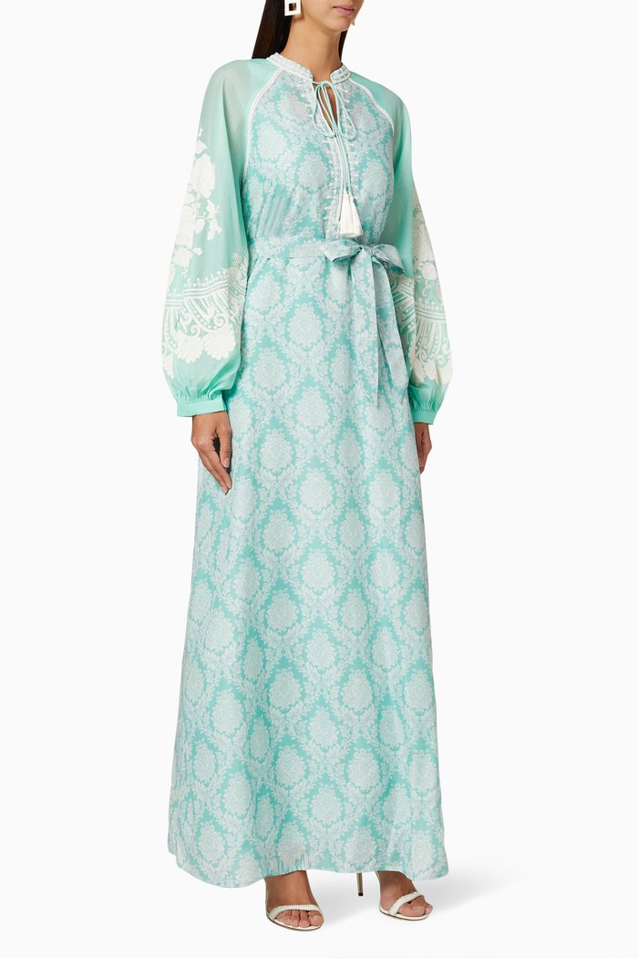 

Venice Ornamental Kaftan, Green