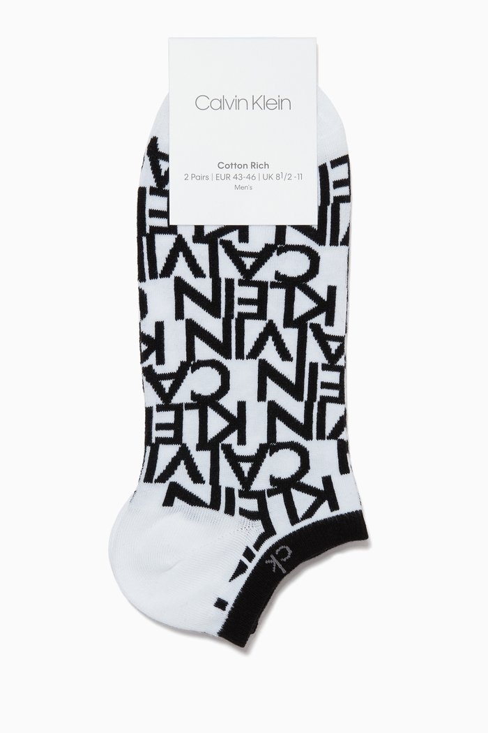

Knit Trainer Socks, Set of 2, White