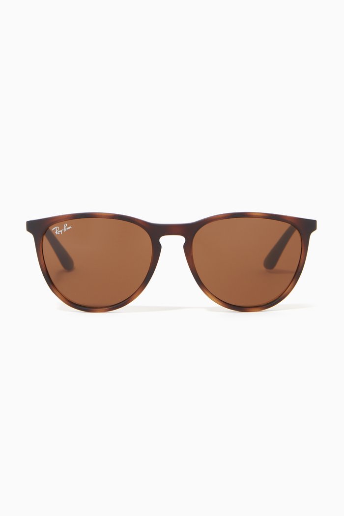

Izzy Pilot Sunglasses in Acetate & Metal, Brown