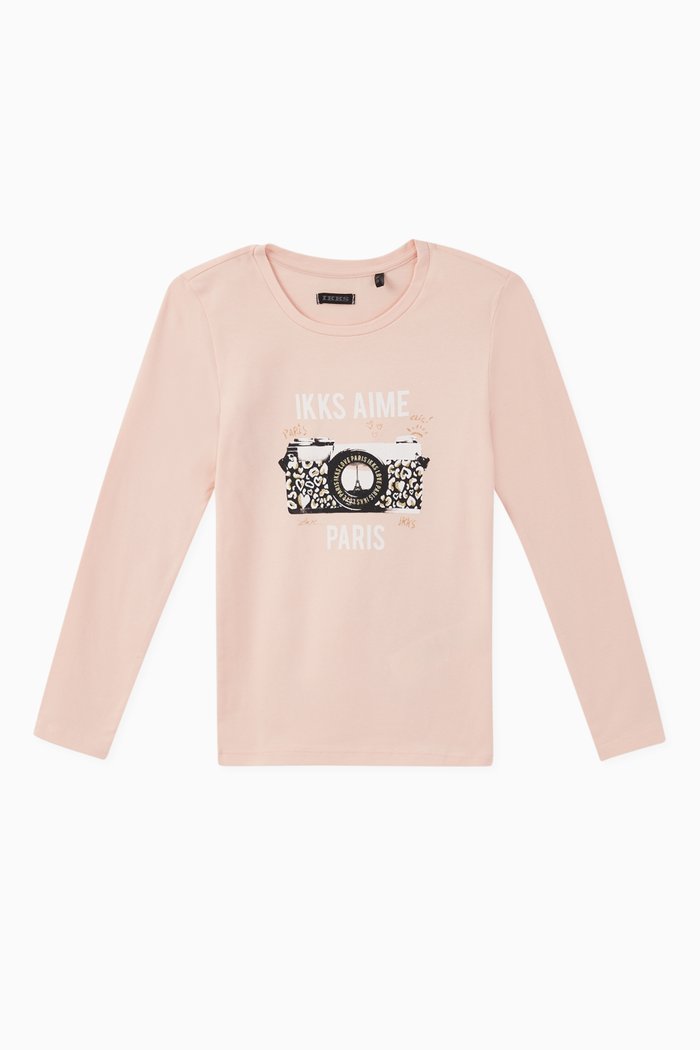 

Paris Graphic Jersey T-Shirt, Pink