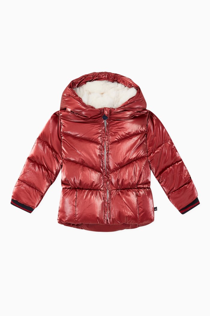 

Metallic Padded Jacket, Orange