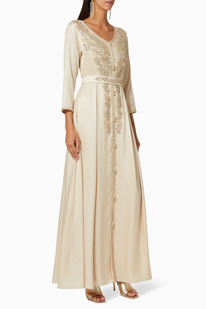

Embellished Moroccan Style Dress, Neutral