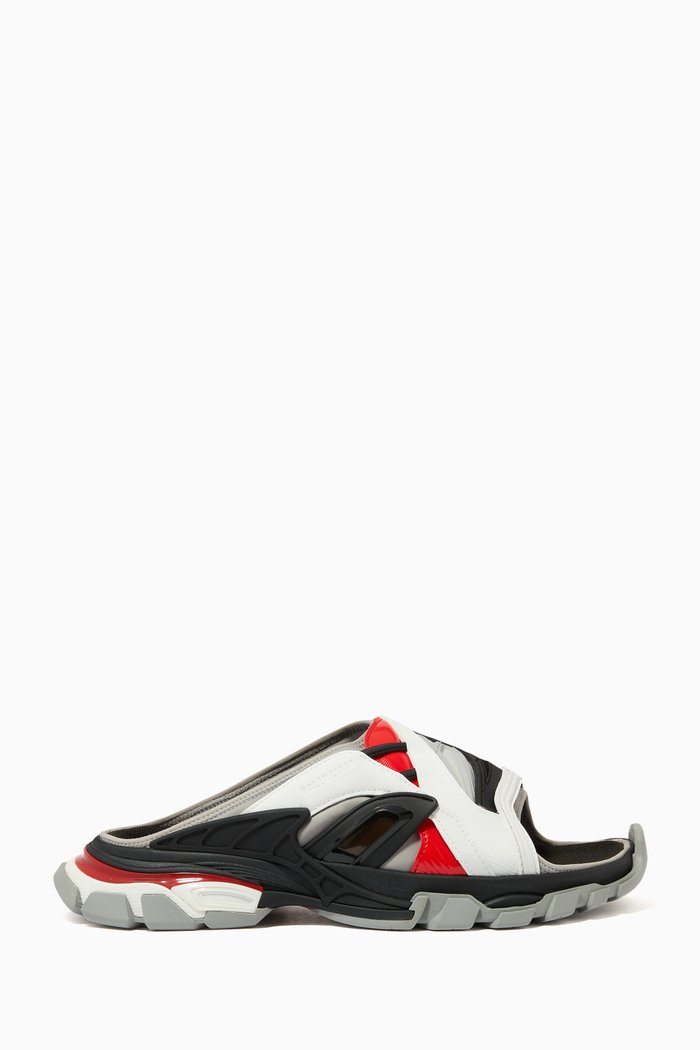 

Track Slide Sandals in Neoprene & Rubber, Multicolour