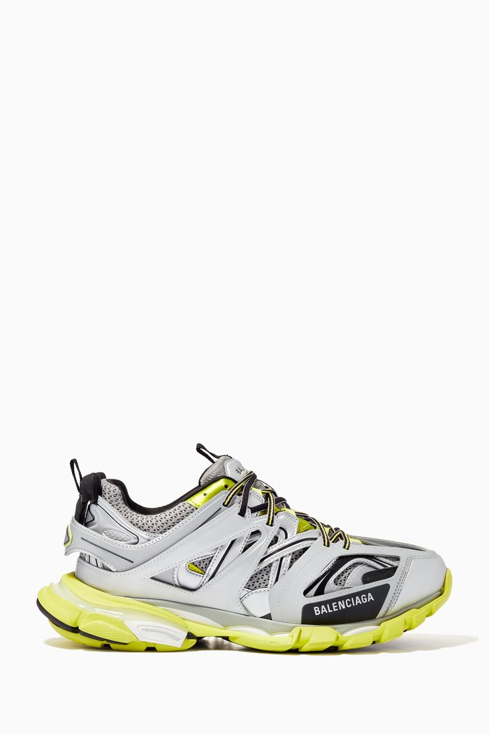 

Track Sneakers in Nylon & Mesh, Grey