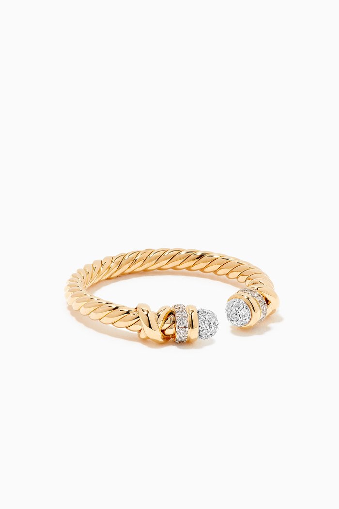 Petite Helena Diamond Ring in 18kt Yellow Gold