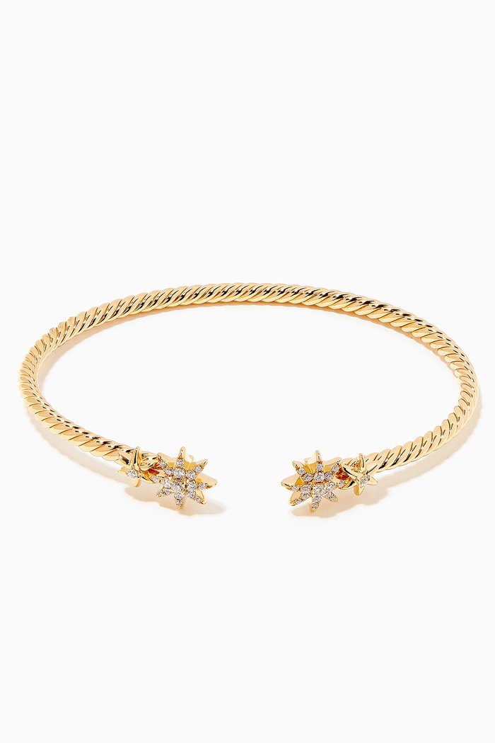 

Petite Starburst Bracelet with Pavé Diamonds 18kt Yellow Gold