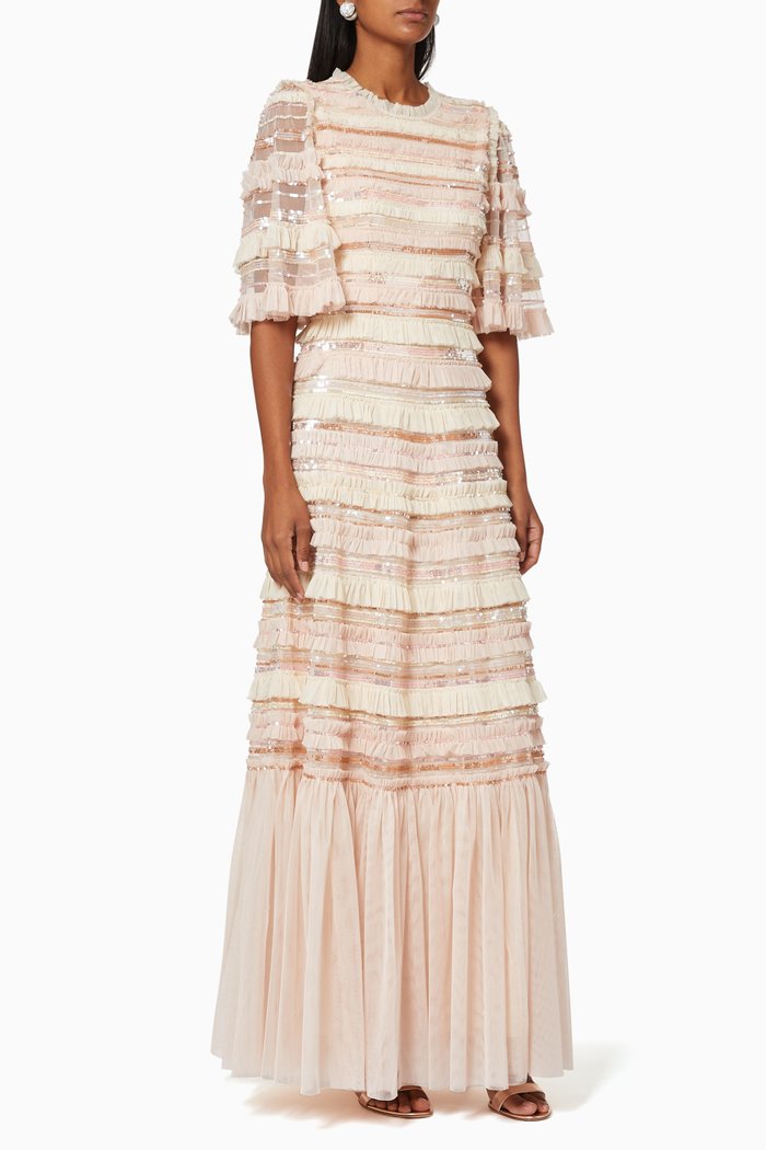 

Nancy Frill Tulle Gown, Pink