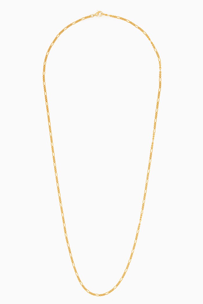 

Figaro Chain Necklace in Gold Vermeil