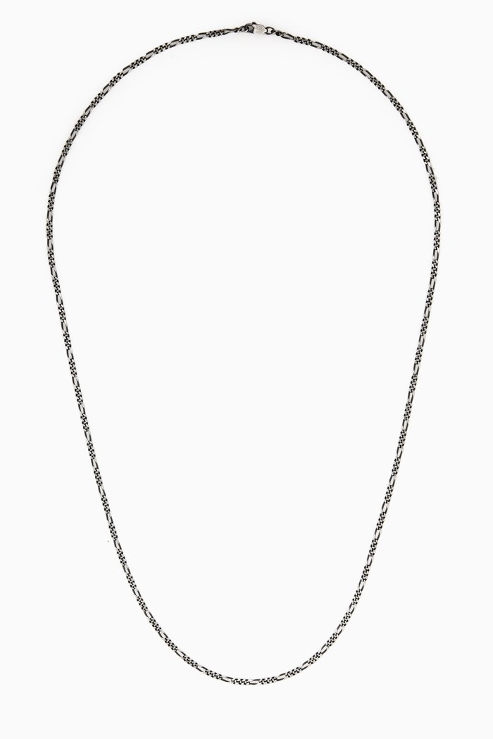 

Figaro Chain Necklace in Sterling Silver