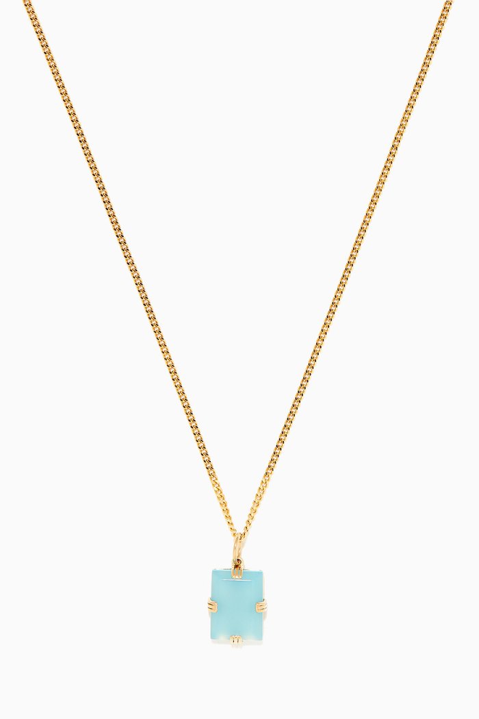 

Lennox Amethyst Necklace in Gold-Plated Sterling Silver, Green