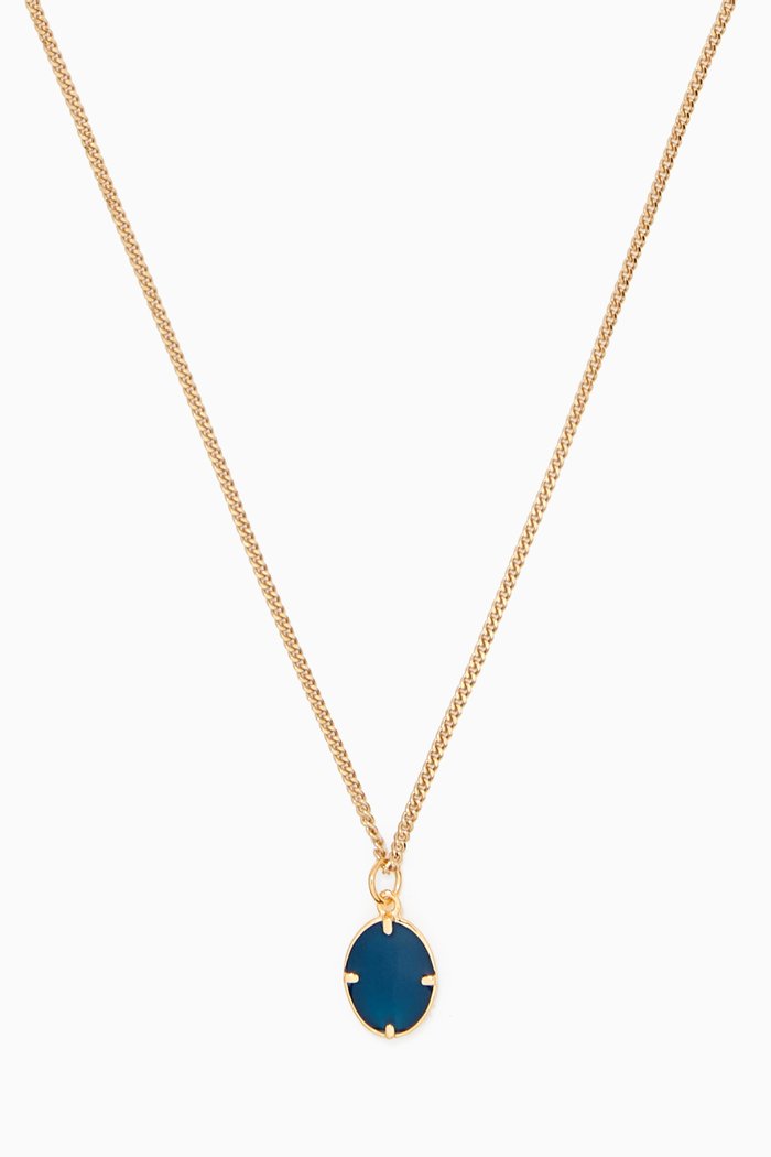 

Portal Necklace in Gold Vermeil, Blue