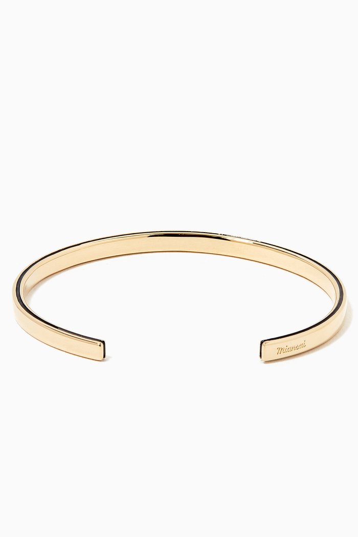 

Singular Cuff in 14k Gold Plating, Silver