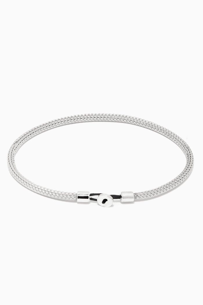 

Nexus Knit Bracelet in Sterling Silver